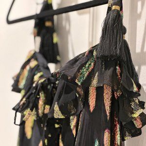 Fun Date Night Karina Grimaldi black metallic dress NWT Never Been Worn